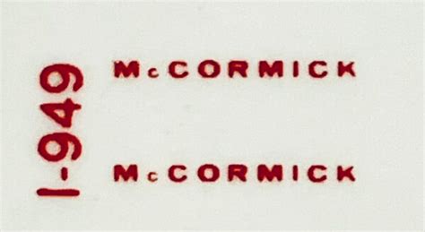 Decal McCormick Logo (red on clear) - DI949 - Midwest Decals & Farm Toys