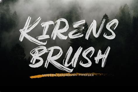 Kirens - Bold Brush Font - Design Cuts