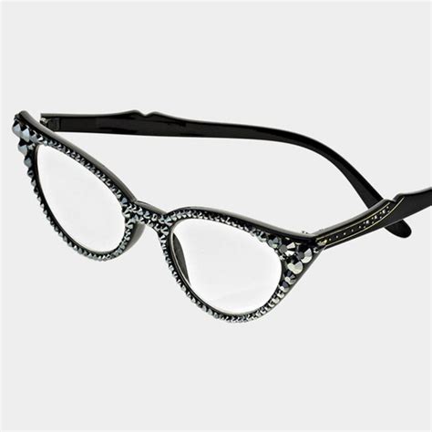 Swarovski Reading Glasses Cat Eye Etsy