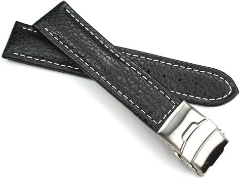 Sulla Bracelet De Montre En Cuir V Ritable De Mm Avec Boucle