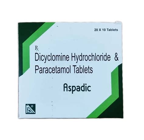 Dicyclomine Mg Paracetamol Mg Tablets General Medicines At Best