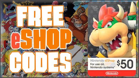 Free Nintendo EShop Codes Nintendo EShop Gift Cards 2020 YouTube