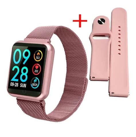 Rel Gio Smartwatch P Batimento Cardiaco E Duas Pulseiras