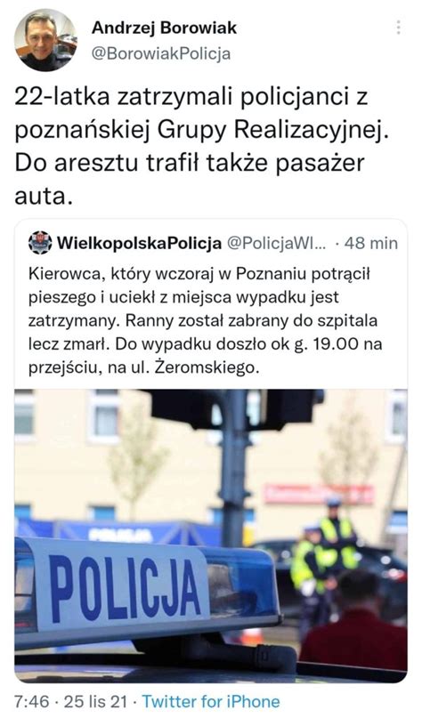 Potrącił śmiertelnie pieszego i uciekł Został złapany wpoznaniu pl