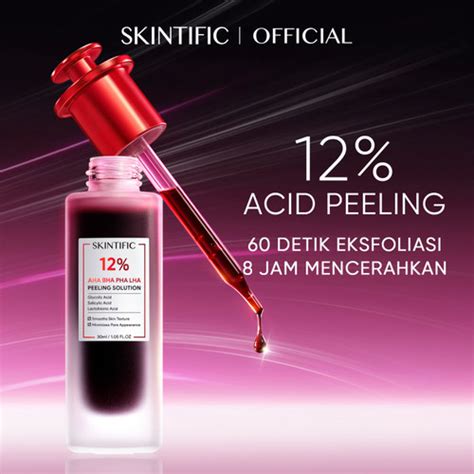 Promo Skintific Aha Bha Pha Lha Peeling Solution Ml Serum