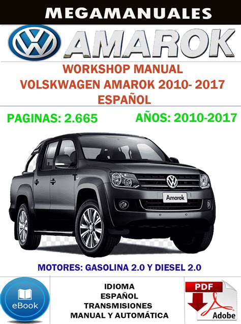 Manual De Taller Volkswagen Amarok Espa Ol Manuales De Mecanica