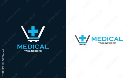 Medical logo design for company and business Stock Vector | Adobe Stock