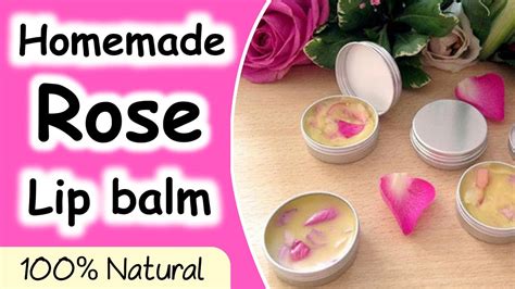 How To Make Rose Lip Balm At Home Diy Rose Lip Balm Rose Lip Balm Making At Home Youtube