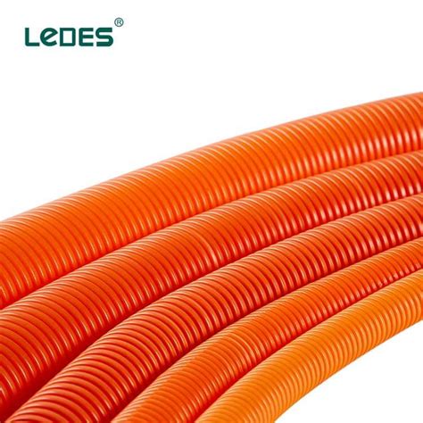 Ledes Solar Pv Corrugated Flexible Conduit Electrical Pvc Pipe