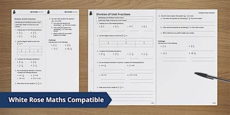 Division Of Unit Fractions Professor Feito Twinkl