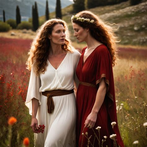 Demeter And Kore Persephone By Greekmythologyinai On Deviantart