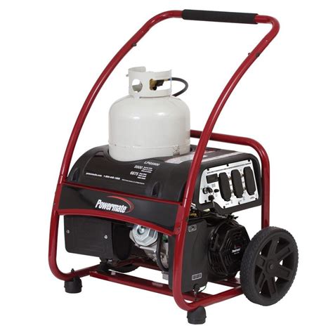 Powermate 5 500 Watt Propane Powered Manual Electric Start Portable