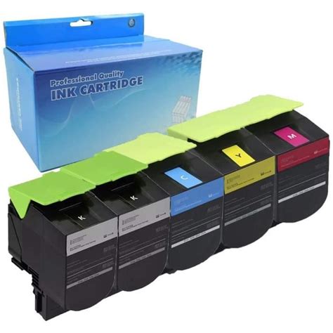 WOUNGZHA 5x CX310n Cartouche De Toner Compatible Pour Lexmark CX310n