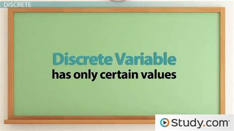 Continuous Discrete And Categorical Variables Definition And Examples Video And Lesson