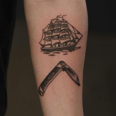 Ship Tattoo Harry Styles Ship Tattoo Traditional Clipper Ship Tattoo