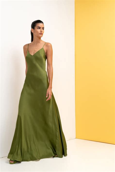 Long Satin Dress Alterego