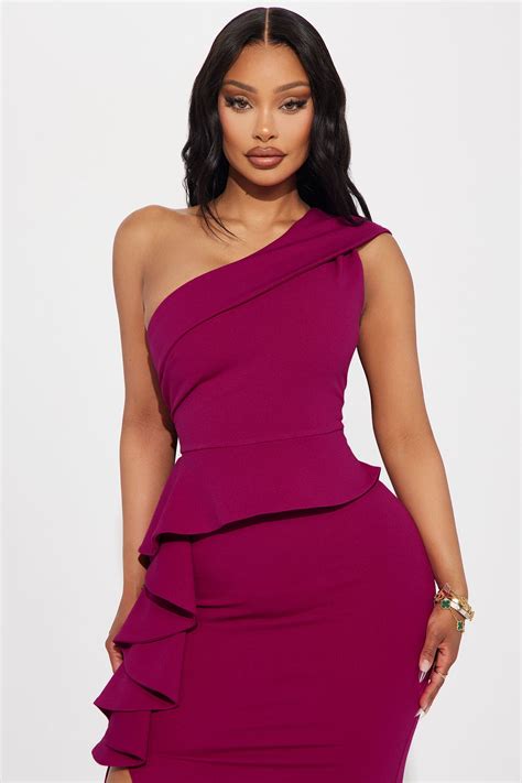 Can You Believe Crepe Gown - Magenta | Fashion Nova