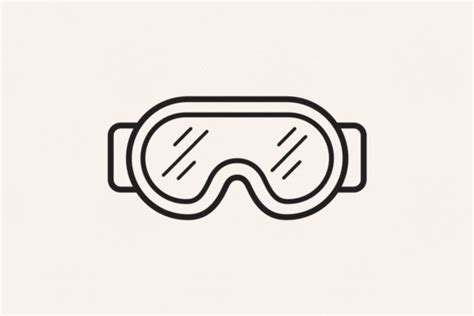 Snow Goggles Outline Icon Graphic By Sargatal Creative Fabrica