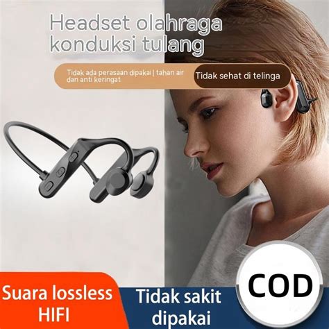 Jual Headset Bluetooth Olahraga Konduksi Tulang K69 Tws Wireless