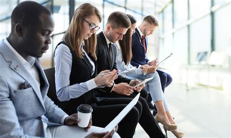 Premium Photo Business People Waiting For Job Interview