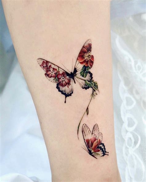 Wildflower Temporary Tattoos Butterfly Temporary Tattoos