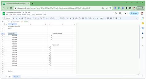 Cómo crear un planificador digital en Google Sheets The Filibuster Blog