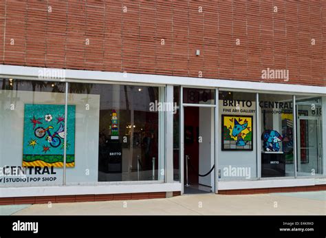 Britto Central Fine Art gallery window display of Brazilian artist ...