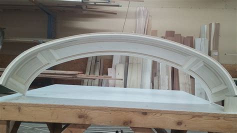 Poplar Raised Panel Elliptical Arch Curved Molding And Arched Molding