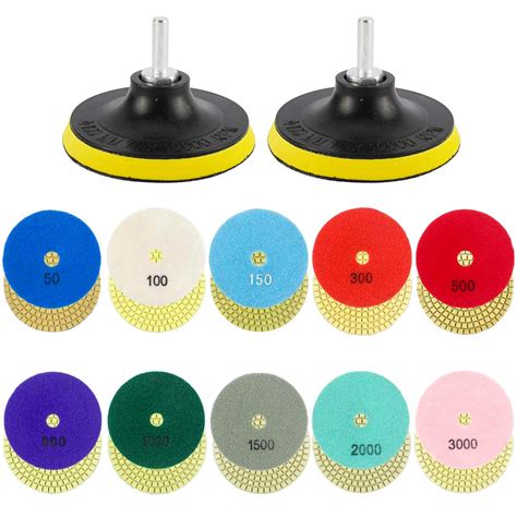 Toolly Pack Inch Diamond Polishing Pads Set Wet Dry Polishing Kit