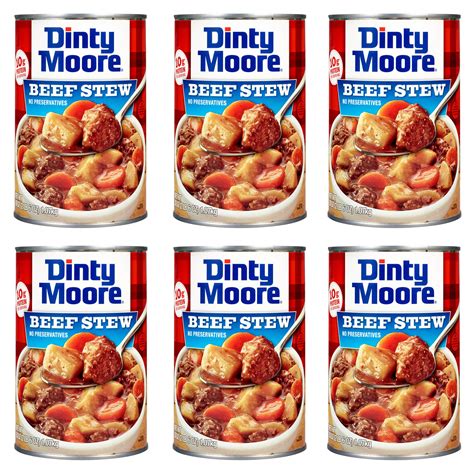 6 Pack Dinty Moore Beef Stew With Potatoes And Carrots 38 Oz Can