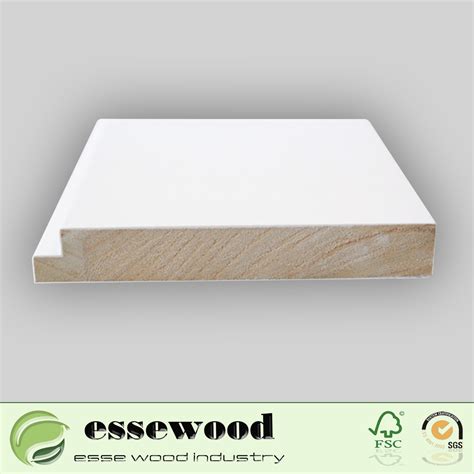 Gesso Coated Paulownia Or Basswood Wooden Shutter Components For