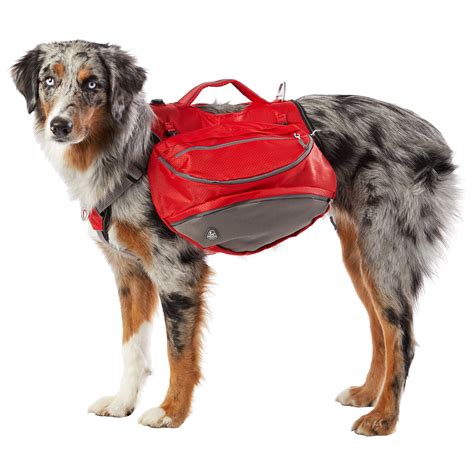 Arcadia Trail Ultimate Harness With Backpack In Red Size Medium Dog