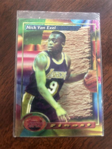 Nick Van Exel Topps Finest Rookie Card Los Angeles Lakers