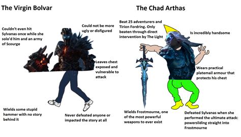 The Virgin Lich King VS The Chad Lich King : r/wow