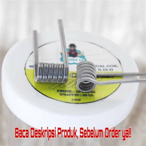 Jual Pcs Kawat Coil Fused Clapton Coil Ni Nichrome Sandvik