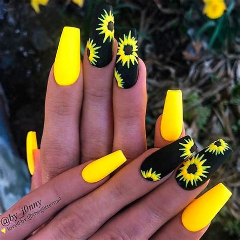 Best Yellow Nail Art Designs For Summer Stylish Belles