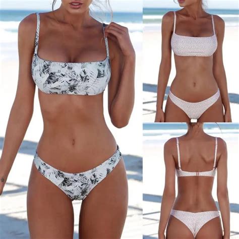 Women Bandeau Bandage Bikini Set Push Up Brazilian Swimwear Beachwear