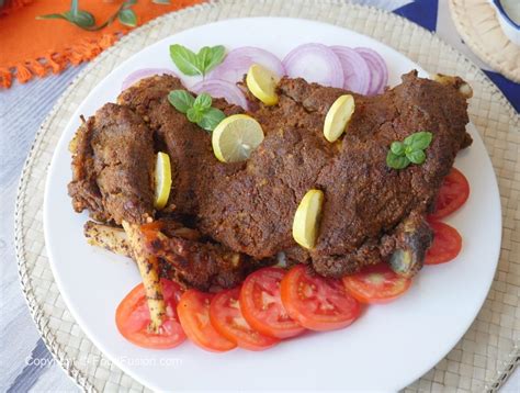 Chatpatti Raan Mutton Leg Roast Food Fusion