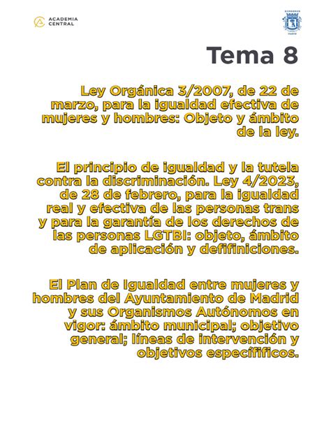 Tema 8 Iguadad Lgtbi Iii Plan Igualdad Ayto De Madrid Pdf