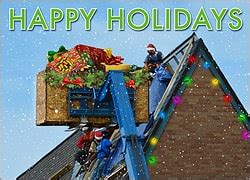 Roofing Business Christmas Cards Personalized For Your Business