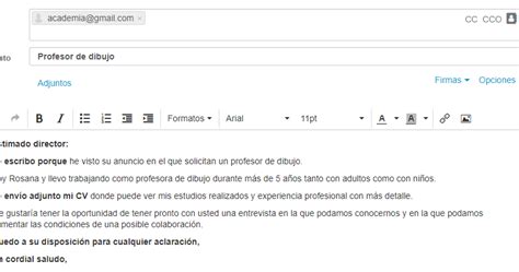 Como Redactar Un Email Para Enviar Mi Cv En Ingles Infoupdate Org