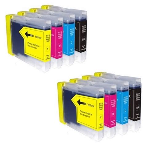 Pack 8 Cartuchos Tinta Compatibles Brother LC 970 LC 1000