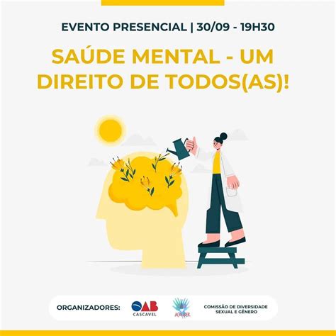 OAB CASCAVEL SAÚDE MENTAL UM DIREITO DE TODOS