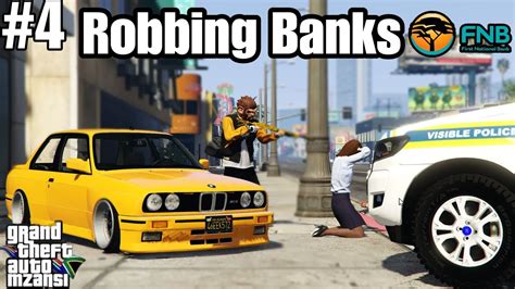 GTA Mzansi EP4 The Hustler Lifestyle Bank Robbery With BMW E30 325i