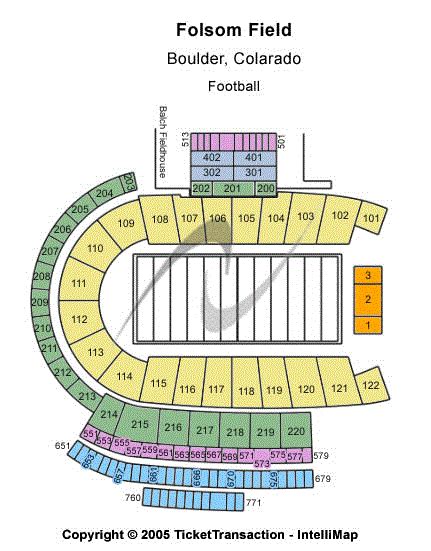 Folsom Field Seating Chart | Folsom Field Event Tickets & Schedule