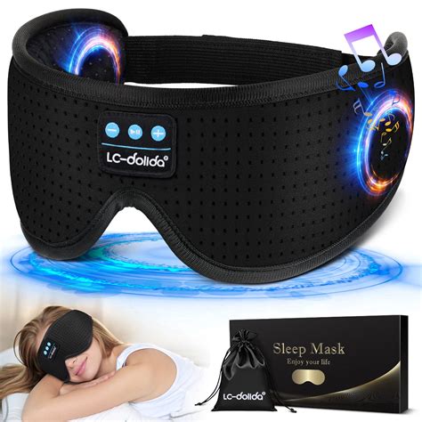 Sleep Headphones White Noise Bluetooth Sleep Mask 3d Wireless Sleeping