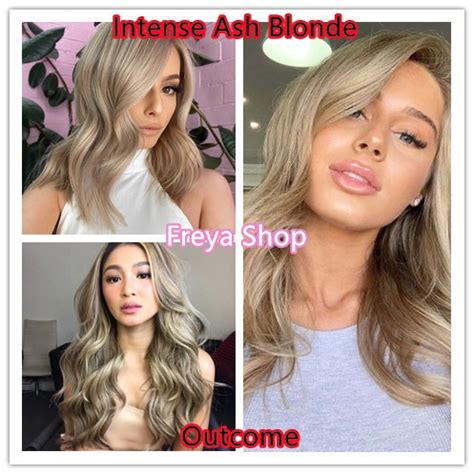 Intense Ash Blonde Permanent Hair Color Set Bob Keratin Brand