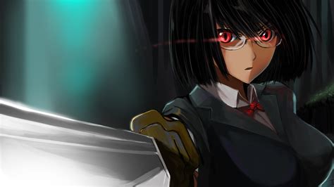 1600x900 Resolution Black Haired Female Anime Character Anime Durarara Sonohara Anri