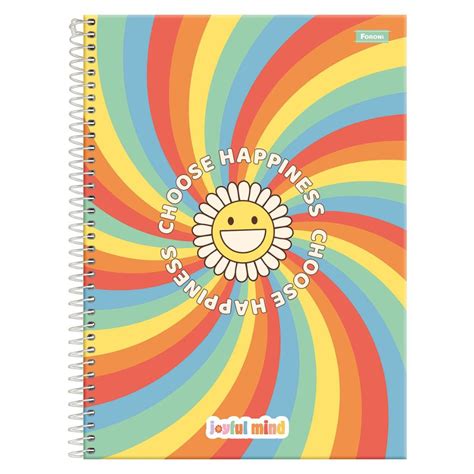 Caderno Universit Rio Joyful Mind Mat Rias Foroni Sortido Montreal