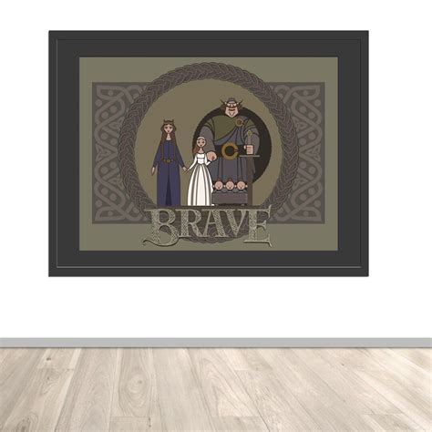 Brave Family Portrait Merida & Royal Clan Animated Movie - Etsy